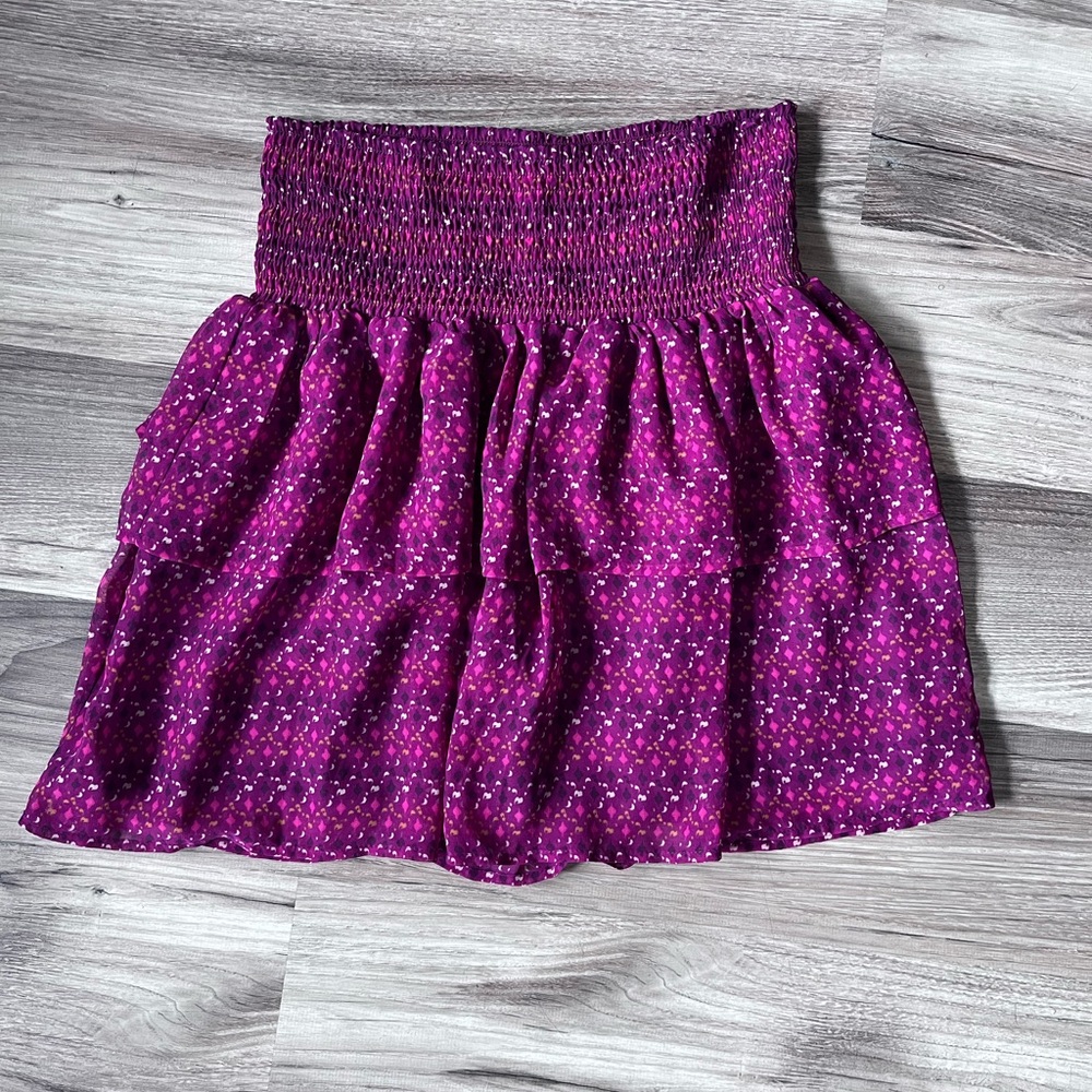 Old Navy Purple Bubble Mini Skirt Casual
